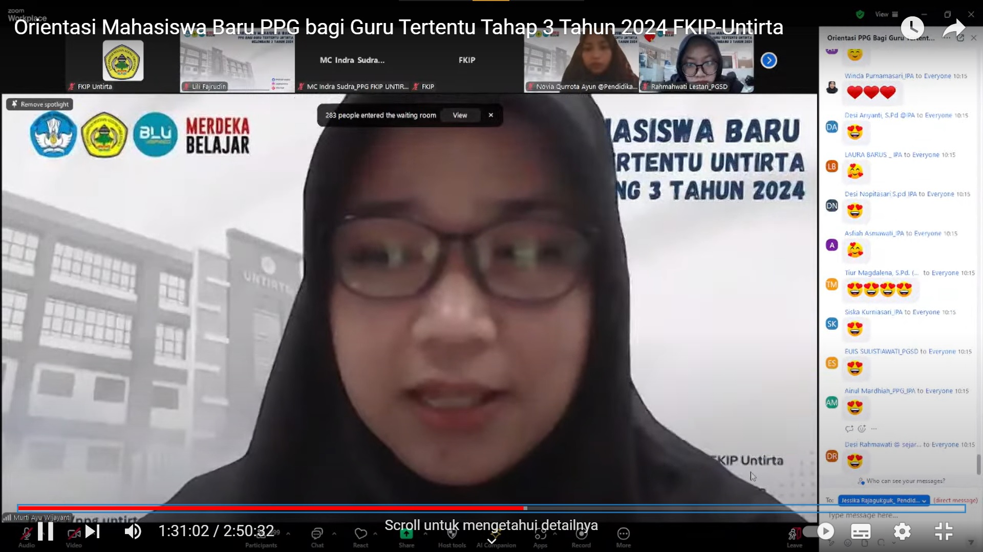 Orientasi Mahasiswa Baru PPG bagi Guru Tertentu Gelombang 3 Tahun 2024