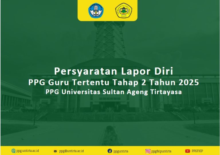 LAPOR DIRI PPG GURU TERTENTU TAHAP 2 TAHUN 2025